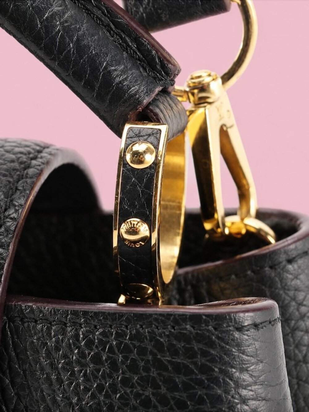 Louis Vuitton Black Taurillon Capucines BB Bag - Picture 8 of 9